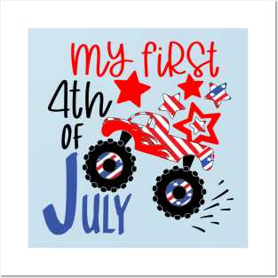 My first 4th of july..independence day gift for kids Posters and Art